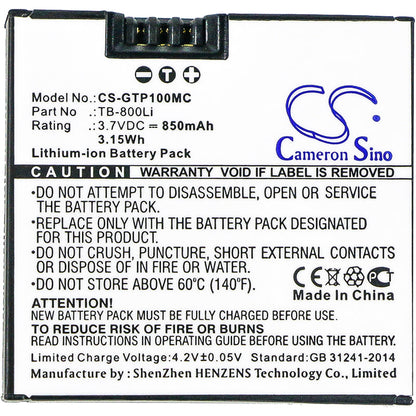 Replacement Battery for GOTOP  G1 – Camera – 850mAh / 3.15Wh / 3.7V