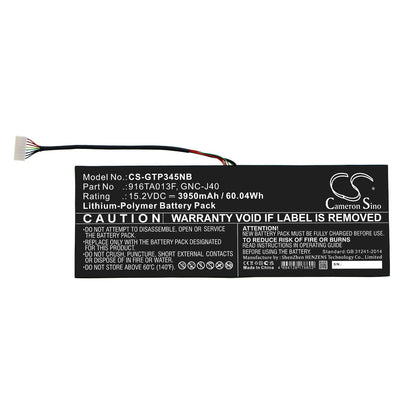 Replacement Battery for Gateway  P34w v4 – Notebook, Laptop – 3950mAh / 60.04Wh / 15.2V