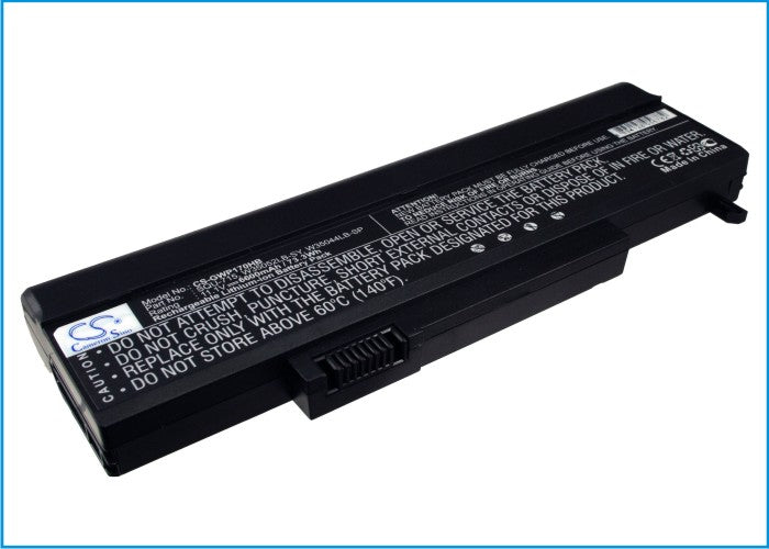 Replacement Battery for Gateway  M1400 – Notebook, Laptop – 6600mAh / 11.1V