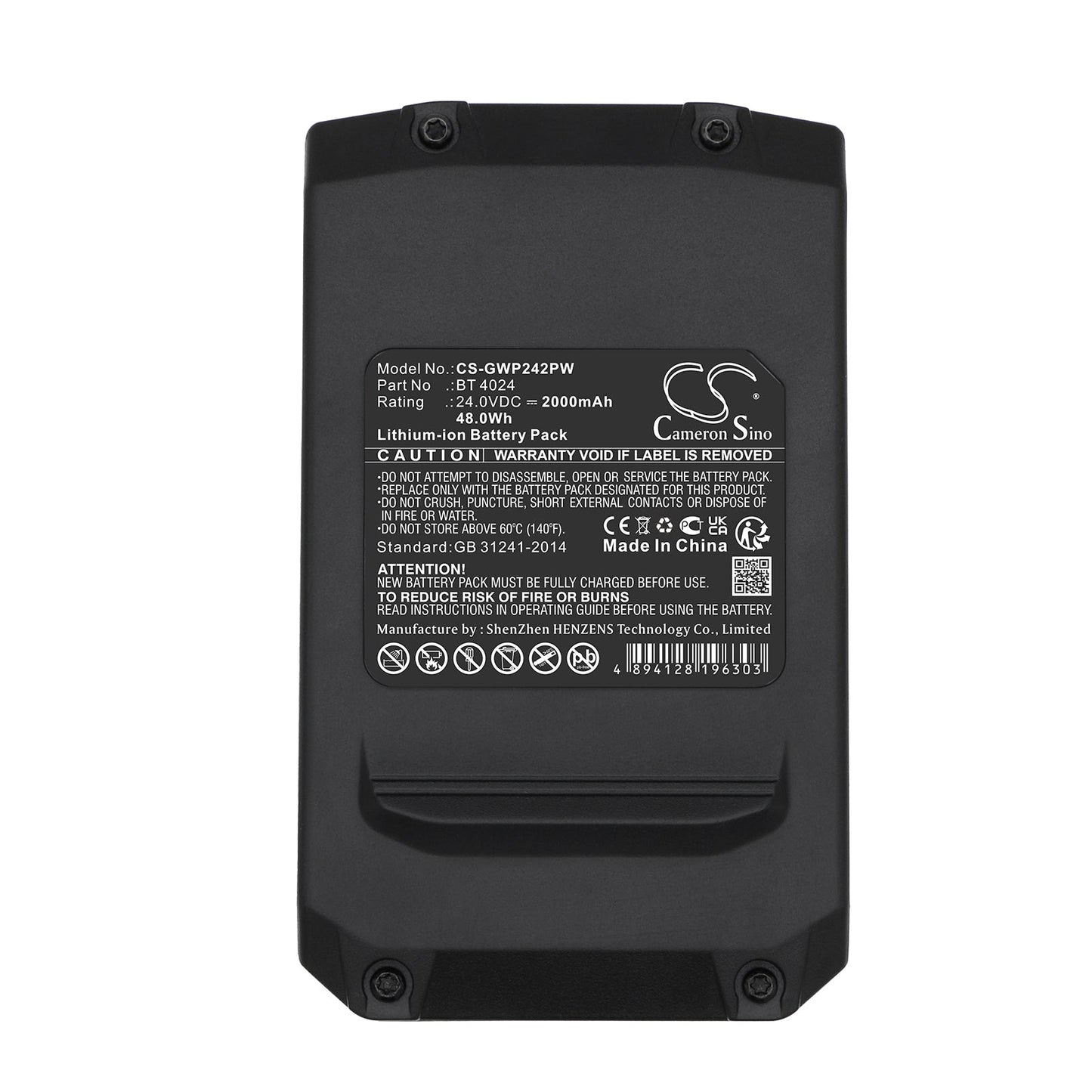 Replacement Battery for GreenWorks  10-Inch Cordless Chainsaw 2036 – Power Tools – 2000mAh / 48.0Wh / 24.0V