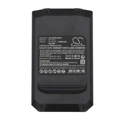 Replacement Battery for Powerworks  2CM P24LM32 – Power Tools – 4000mAh / 96.0Wh / 24.0V