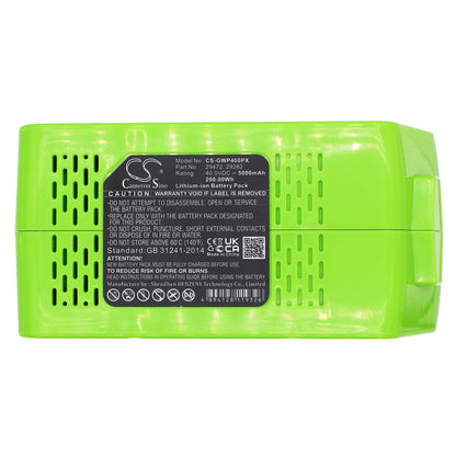 Replacement Battery for GreenWorks  20292 – Power Tools – 5000mAh / 200.00Wh / 40.00V