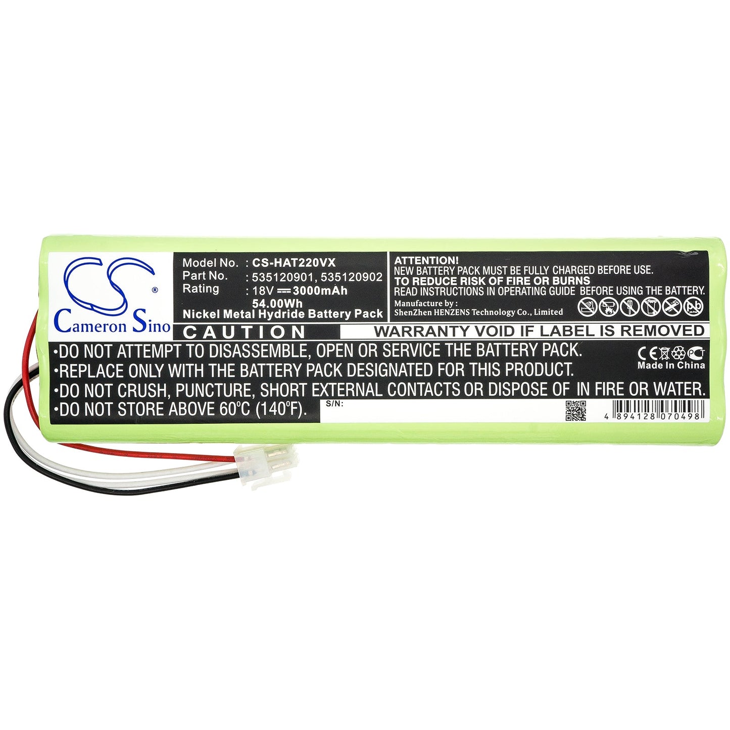 Replacement Battery for Gardena  Robotic R160 2013 – Lawn Mowers – 3000mAh / 54.00Wh / 18.0V