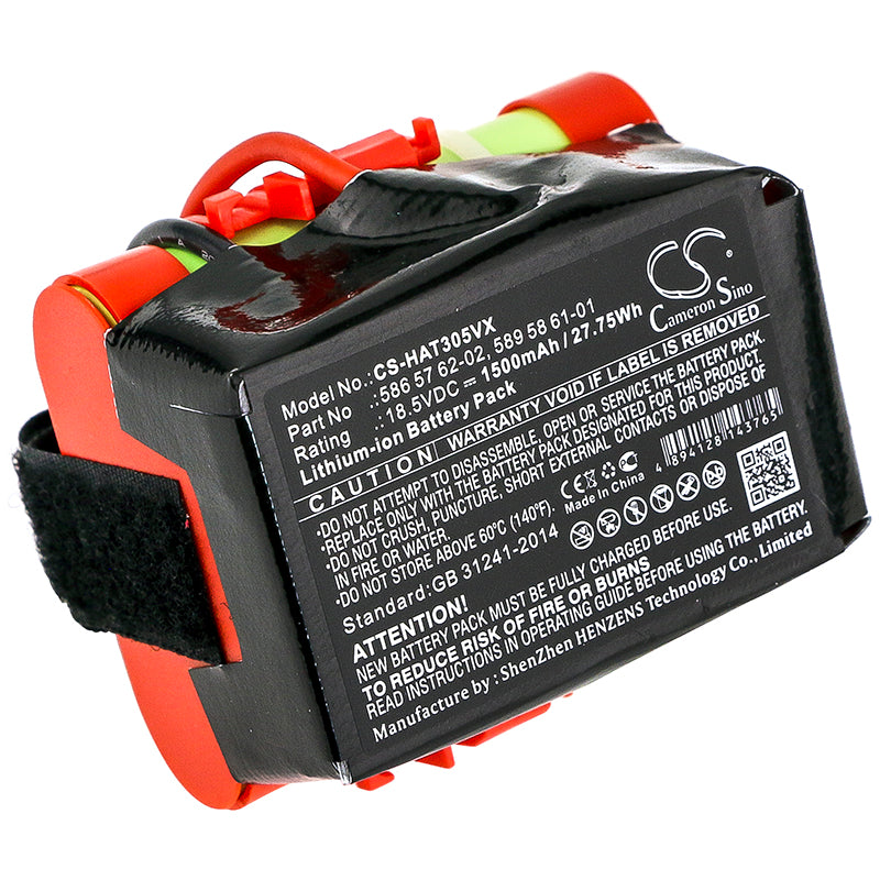 Replacement Battery for Husqvarna Automower 105 Automower 305, Automower 308 – 1500mAh / 27.75Wh
