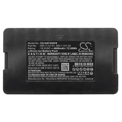 Replacement Battery for Husqvarna Automower 320 2013 Automower 320 2014, Automower 320 2015, – 4000mAh / 72.00Wh