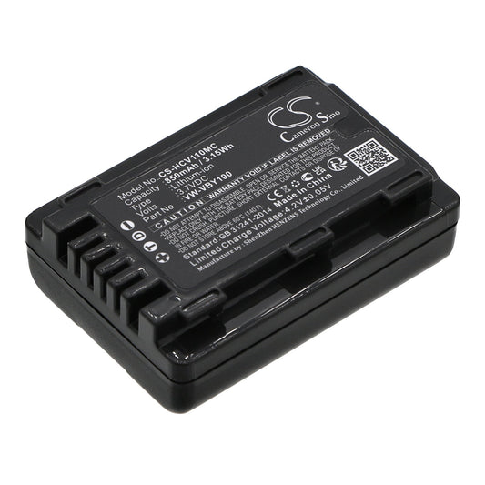 Replacement Battery for Panasonic  HC-V110 – Camera – 850mAh/3.15Wh / 3.7V