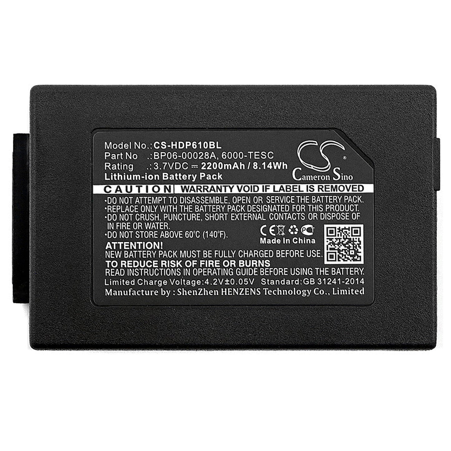 Replacement Battery for Honeywell  Dolphin 6100 – Barcode Scanner – 2200mAh / 8.14Wh / 3.7V
