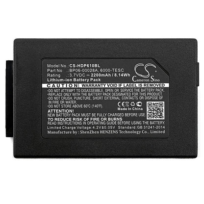 Replacement Battery for Honeywell  Dolphin 6100 – Barcode Scanner – 2200mAh / 8.14Wh / 3.7V