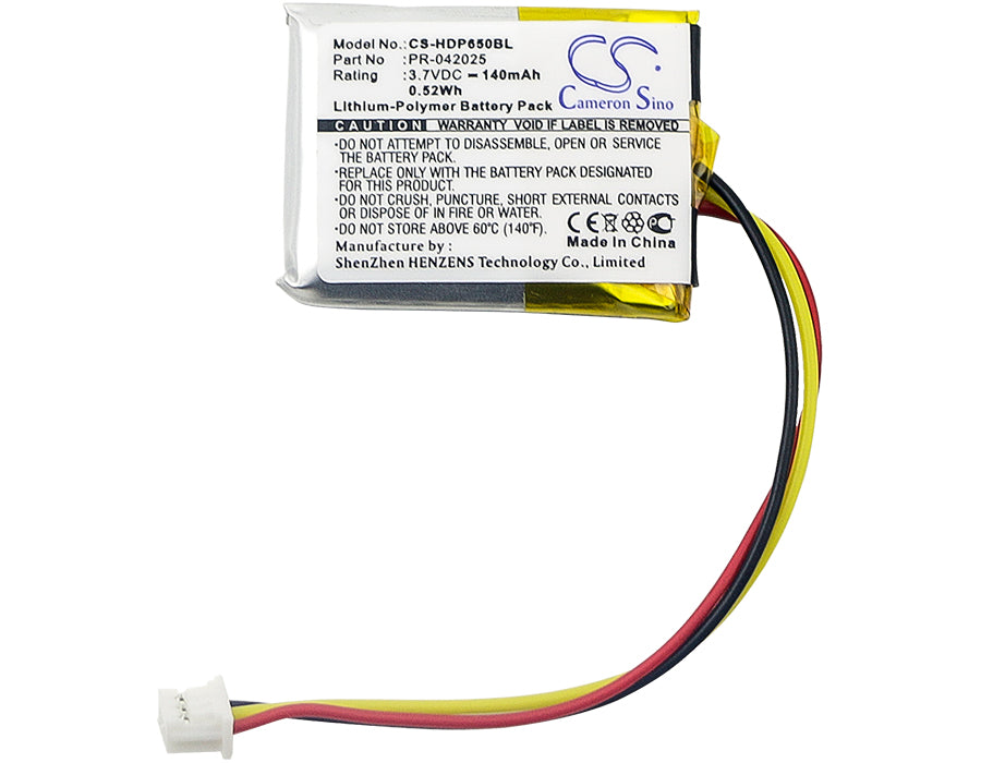 Replacement Battery for Dolphin  6500EP – Barcode Scanner – 140mAh / 0.52Wh / 3.7V