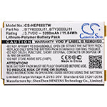 Replacement Battery for Huawei EP680 – 3200mAh / 11.84Wh