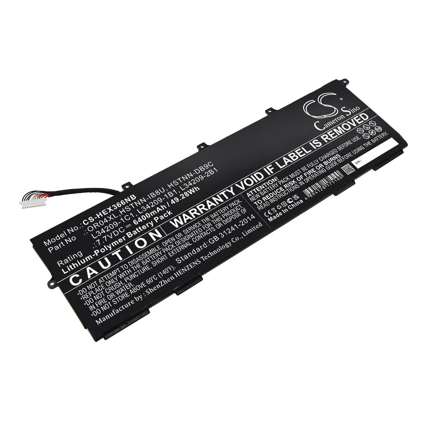 Replacement Battery for HP  EliteBook X360 830 G6 – Notebook, Laptop – 6400mAh / 49.28Wh / 7.7V