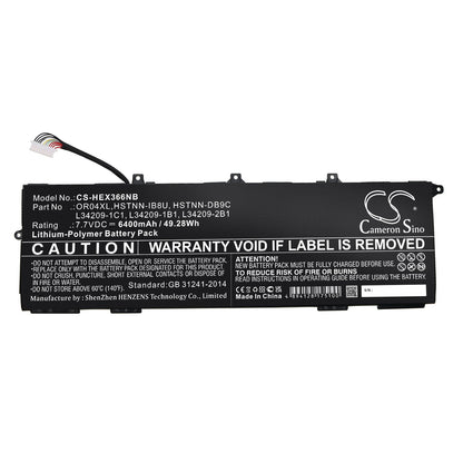 Replacement Battery for HP  EliteBook X360 830 G6 – Notebook, Laptop – 6400mAh / 49.28Wh / 7.7V