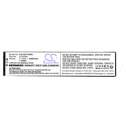 Replacement Battery for Hook-Eye  T01 – Camera – 2000mAh / 7.40Wh / 3.7V