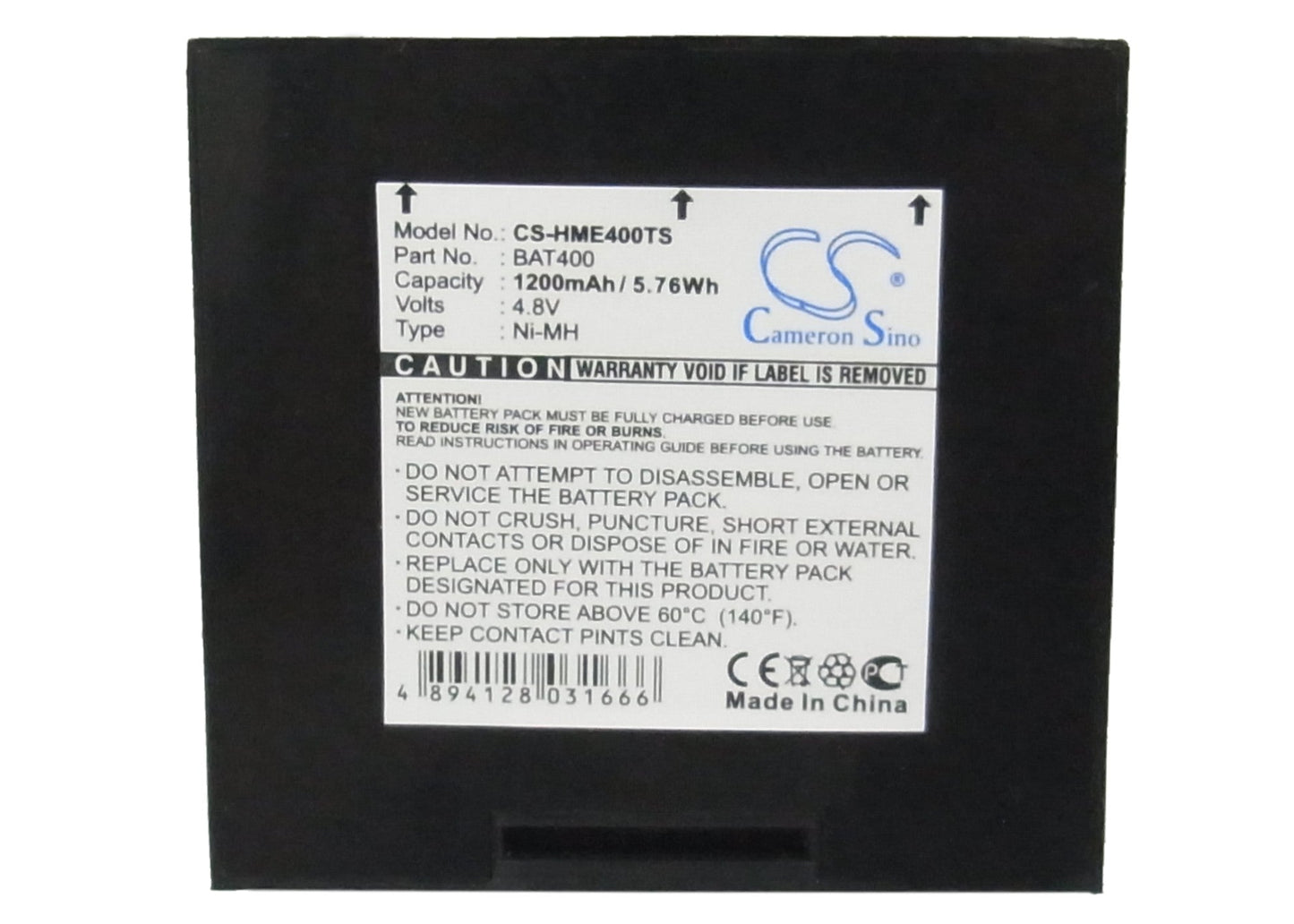 Replacement Battery for HME  400 – Wireless Headset – 1200mAh / 5.76Wh / 4.8V