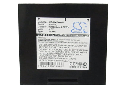 Replacement Battery for HME  400 – Wireless Headset – 1200mAh / 5.76Wh / 4.8V