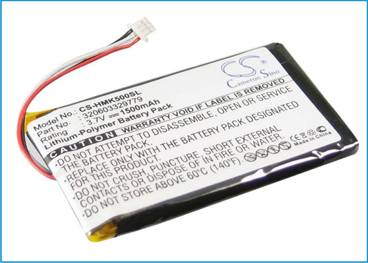 Replacement Battery for Harmon Kardon  GPS-500 – GPS, Navigator – 1500mAh / 3.7V