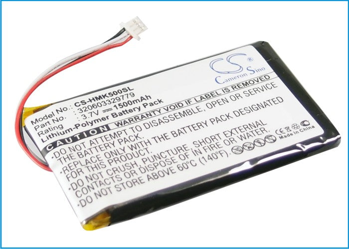 Replacement Battery for Harmon Kardon  GPS-500 – GPS, Navigator – 1500mAh / 3.7V