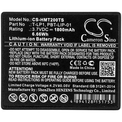 Replacement Battery for HME  Tempest 2.4GHz beltstation – Wireless Headset – 1800mAh / 6.66Wh / 3.7V