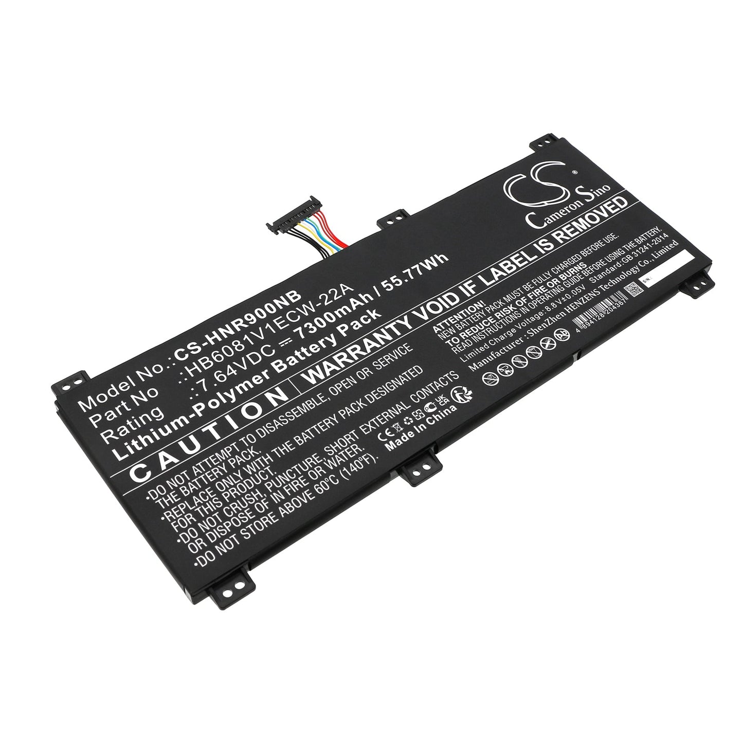 Replacement Battery for Honor  HLYL-WFQ9 – Notebook, Laptop – 7300mAh / 55.77Wh / 7.64V