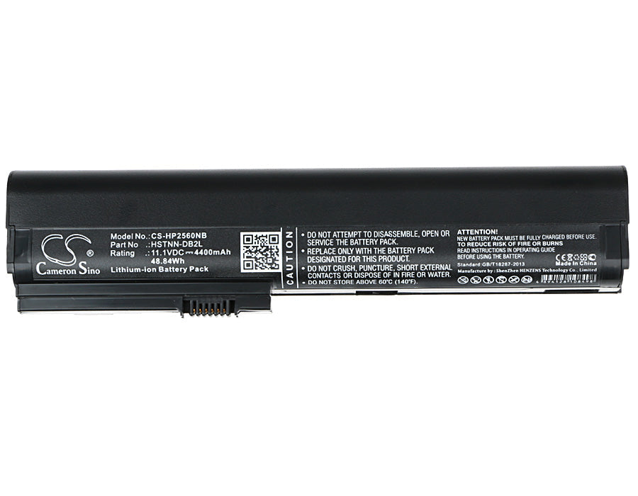Replacement Battery for HP  EliteBook 2560p – Notebook, Laptop – 4400mAh / 48.84Wh / 11.1V