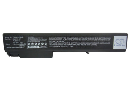 Replacement Battery for HP  EliteBook 8530p – Notebook, Laptop – 4400mAh / 63.36Wh / 14.4V