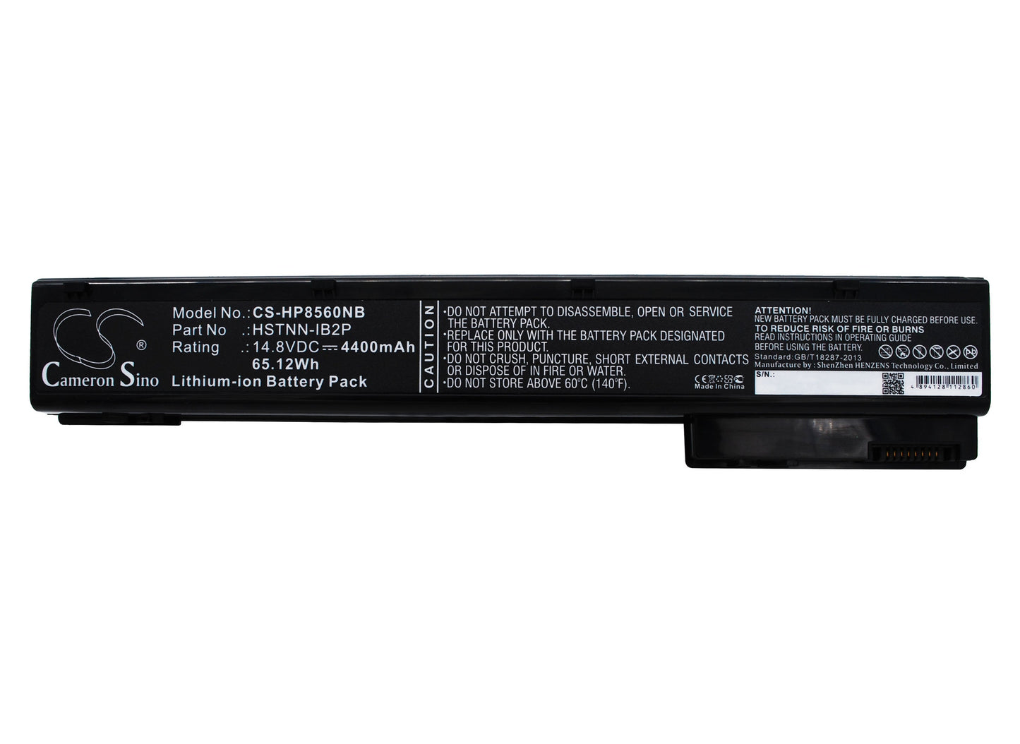 Replacement Battery for HP  EliteBook 8560w – Notebook, Laptop – 4400mAh / 65.12Wh / 14.8V
