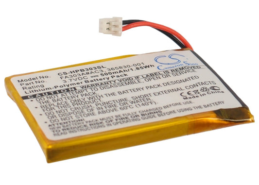 Replacement Battery for HP  Bluetooth Stereo Headphones – Wireless Headset – 500mAh/1.85Wh / 3.7V