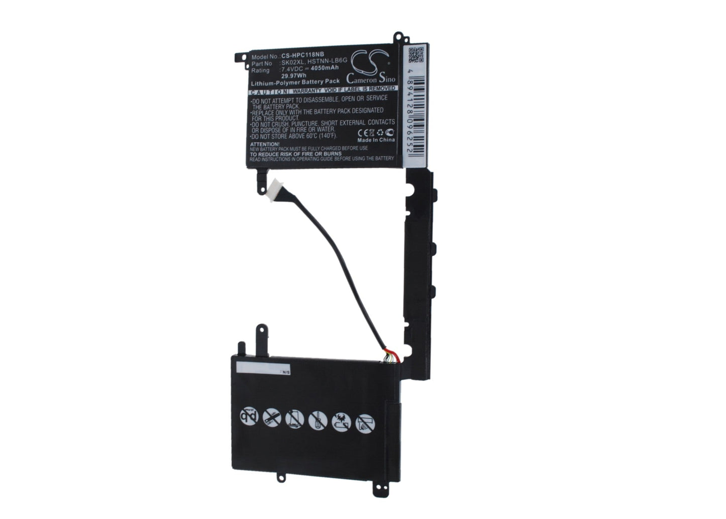 Replacement Battery for HP  Pavilion 13-R001XX X2 Detachab – Notebook, Laptop – 4050mAh / 29.97Wh / 7.4V