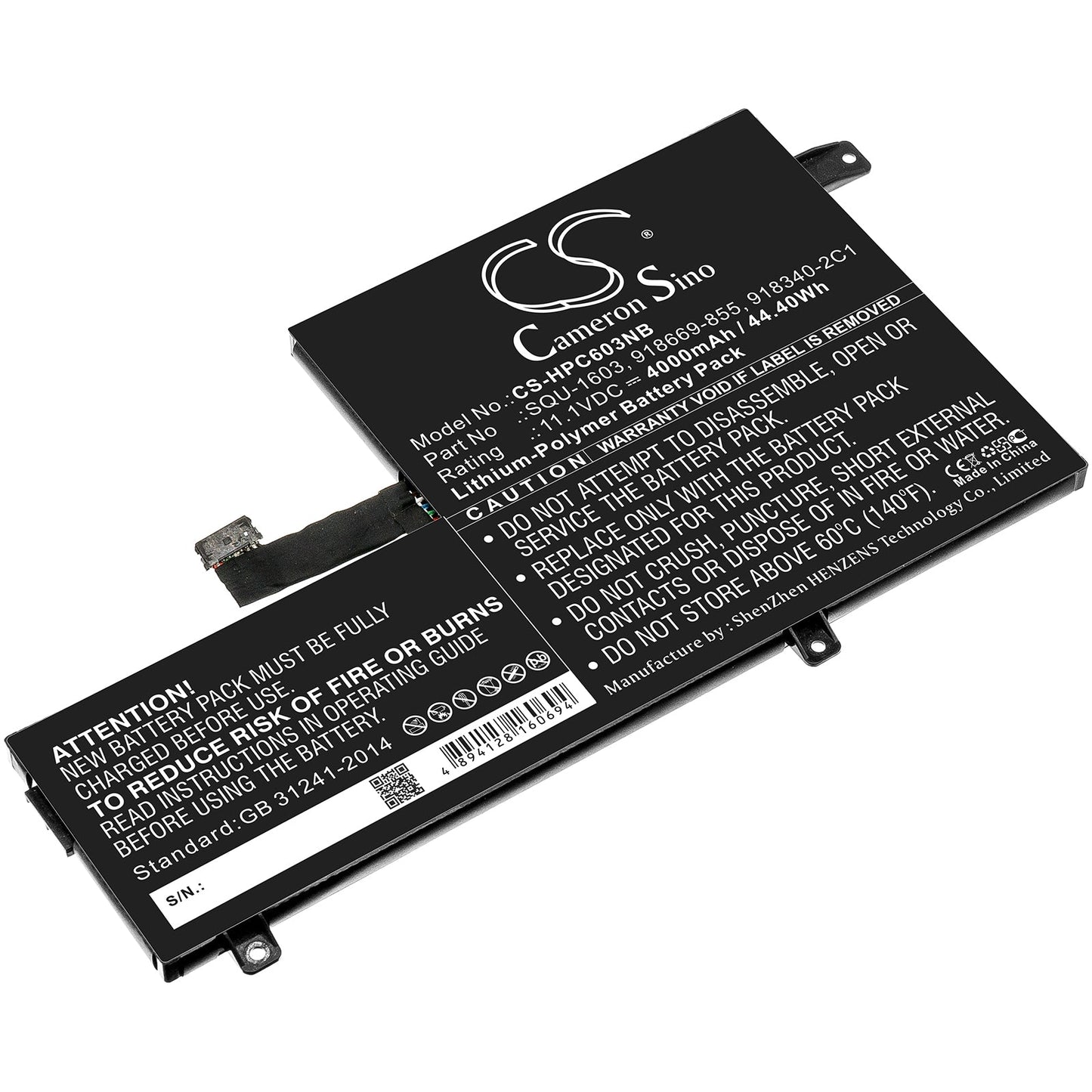 Replacement Battery for HP  11 G5 EE Chromebook – Notebook, Laptop – 4000mAh / 44.40Wh / 11.1V