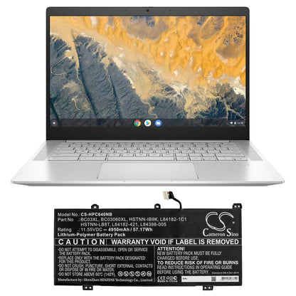 Replacement Battery for HP  Chromebook X360 14C – Notebook, Laptop – 4950mAh / 57.17Wh / 11.55V