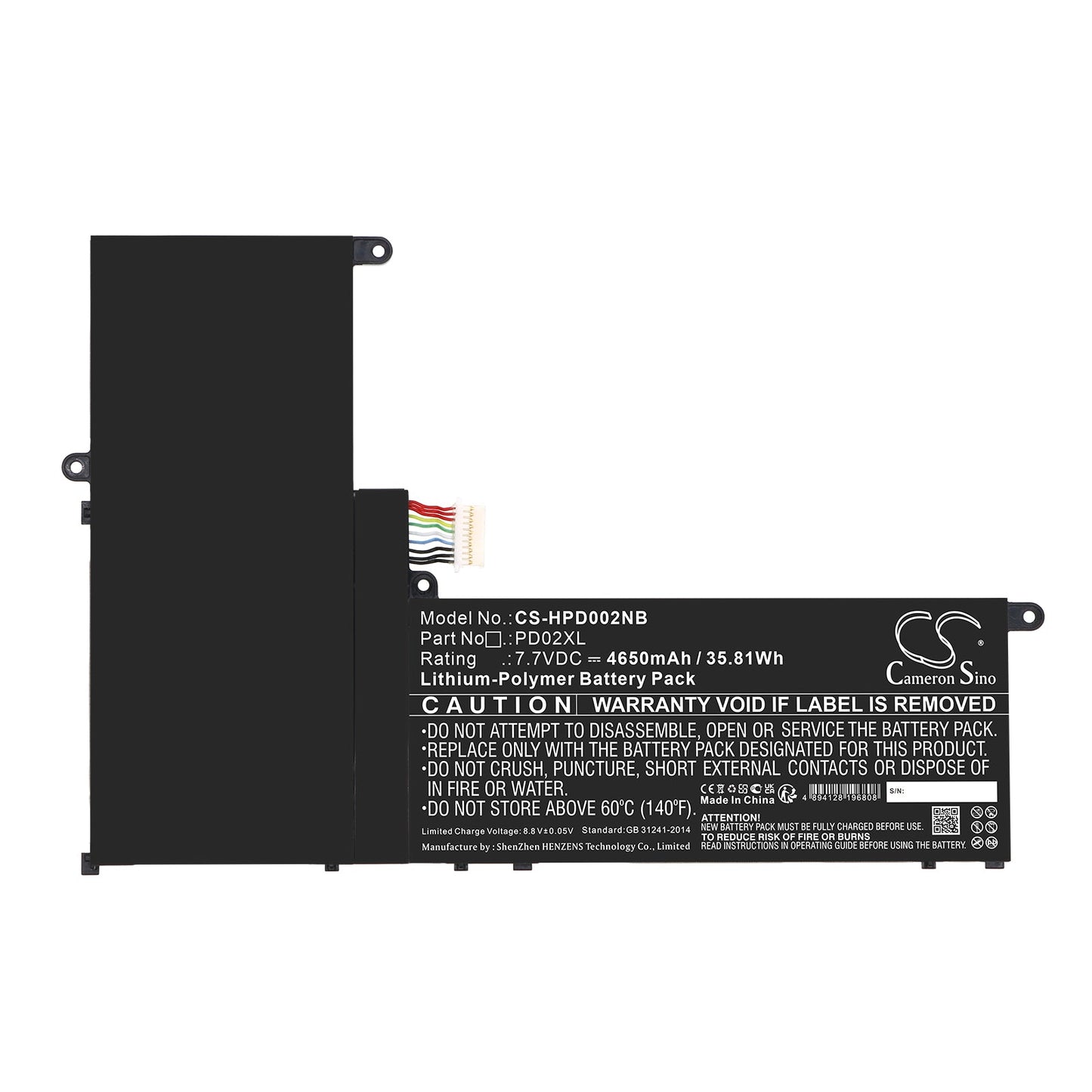 Replacement Battery for HP  – Notebook, Laptop – 4650mAh / 35.81Wh / 7.7V