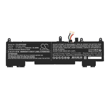Replacement Battery for HP  EliteBook 1040 G9 – Notebook, Laptop – 3150mAh / 36.48Wh / 11.58V