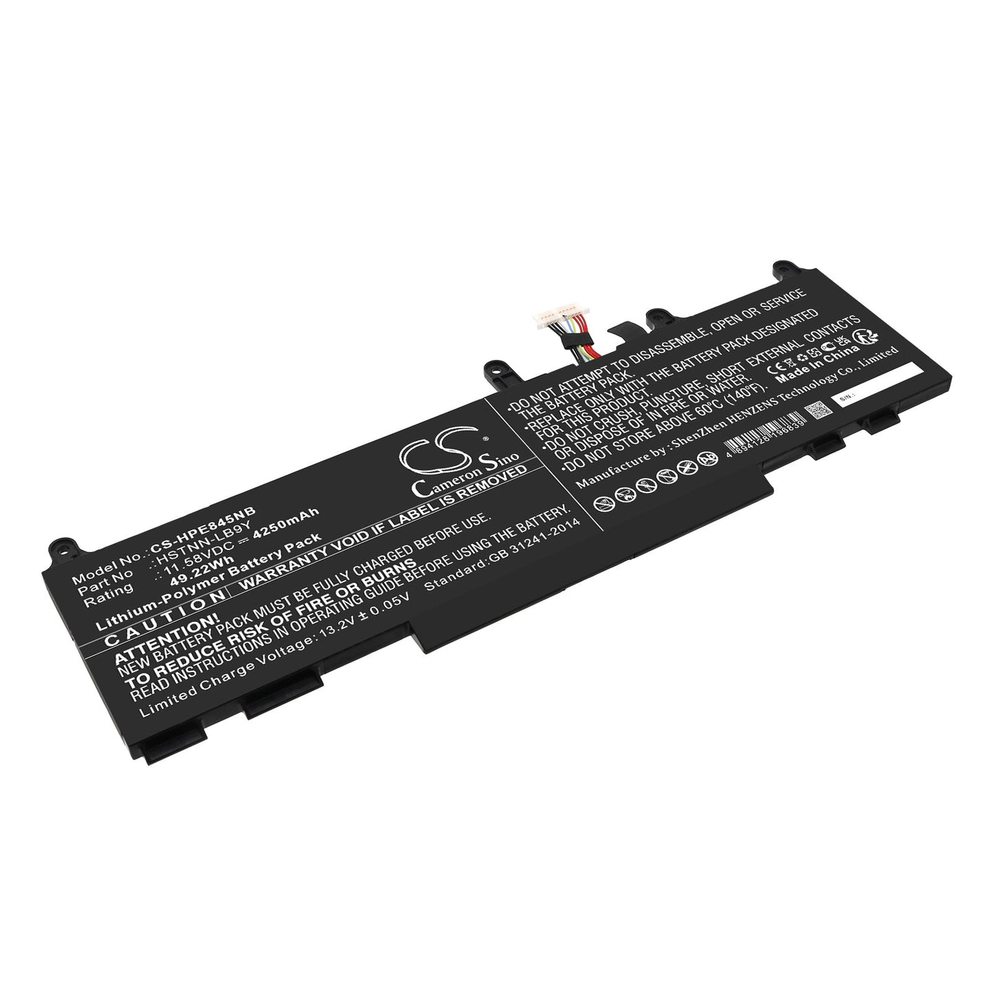 Replacement Battery for HP  EliteBook 1040 G9 4B923AV – Notebook, Laptop – 4250mAh / 49.22Wh / 11.58V