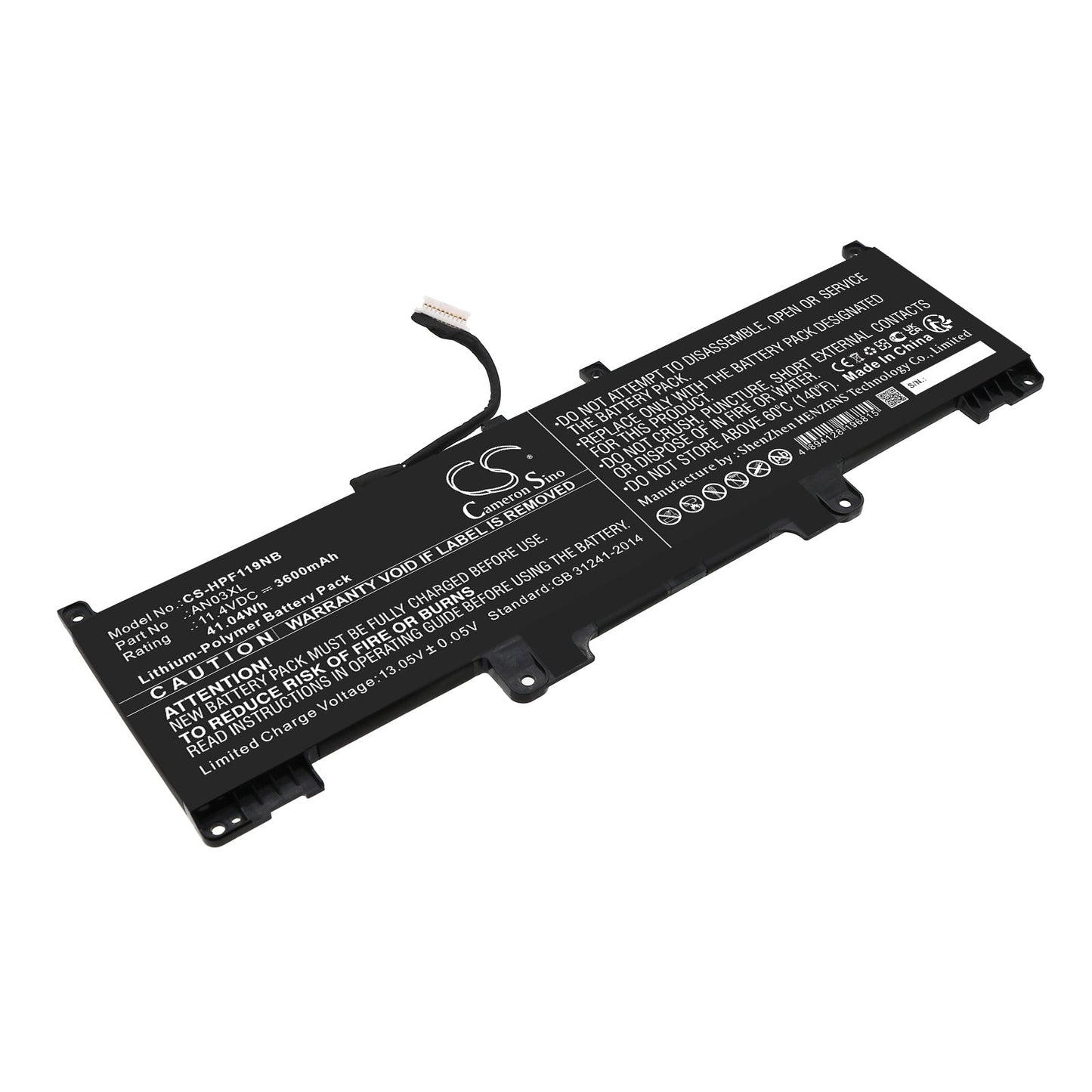 Replacement Battery for HP  Pro x360 Fortis 11 G9 – Notebook, Laptop – 3600mAh / 41.04Wh / 11.4V