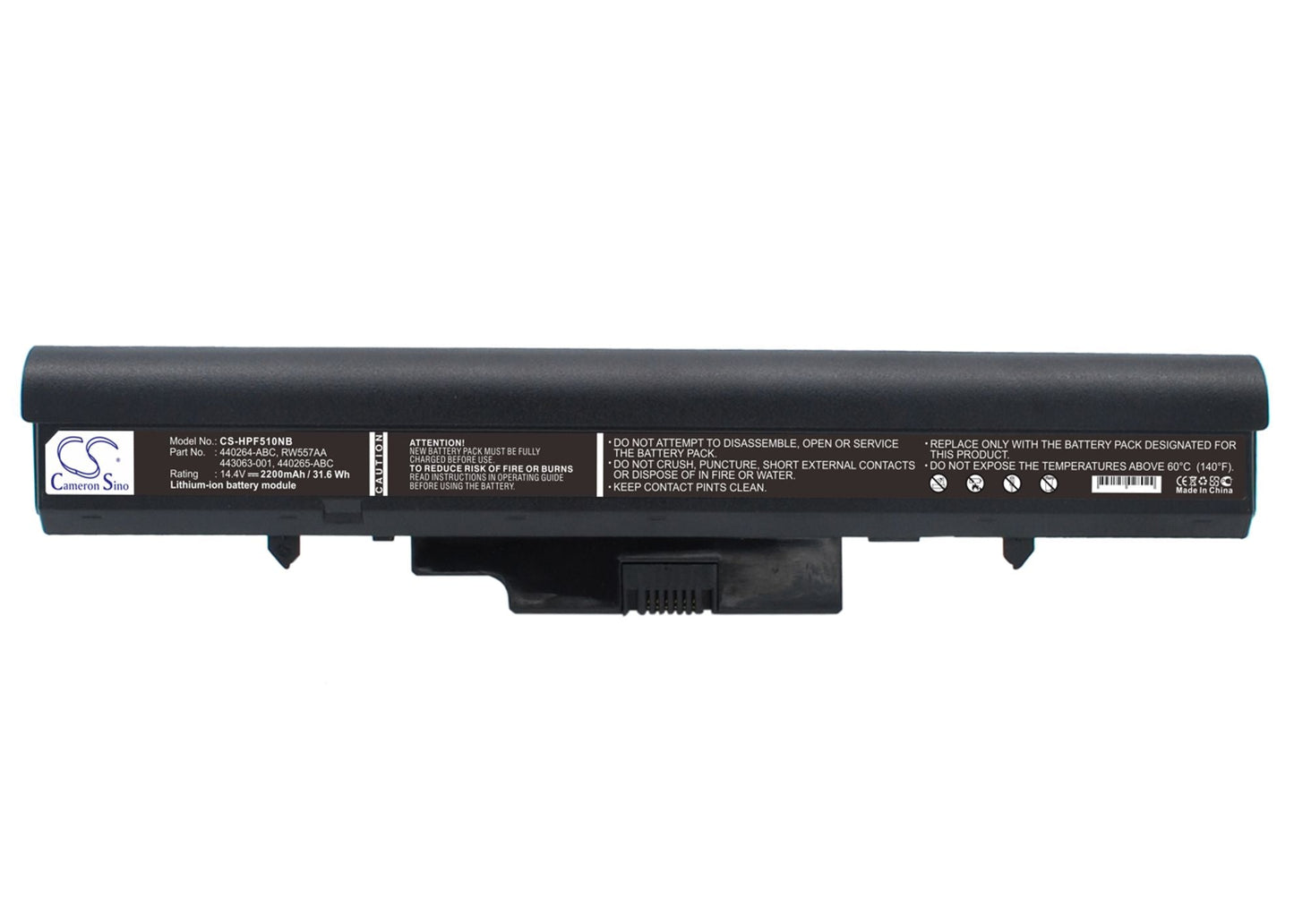 Replacement Battery for HP  510 – Notebook, Laptop – 2200mAh / 31.68Wh / 14.4V