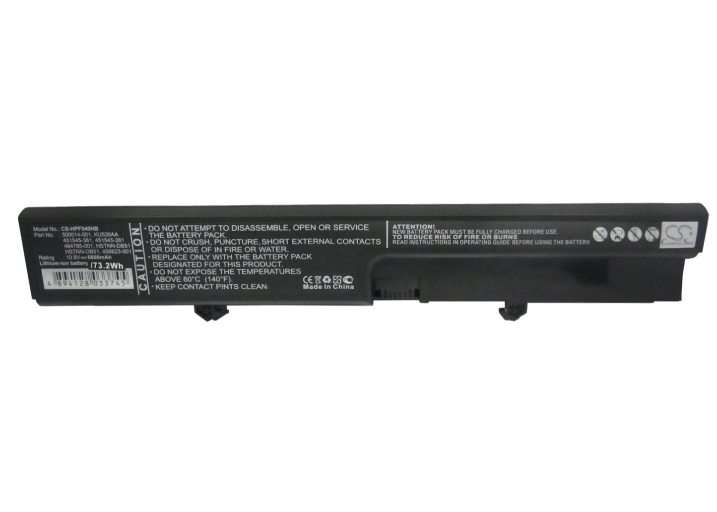 Replacement Battery for HP  540 – Notebook, Laptop – 6600mAh / 10.8V
