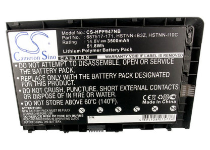 Replacement Battery for HP  BT04XL – Notebook, Laptop – 3500mAh / 51.80Wh / 14.8V