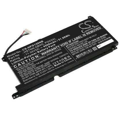 Replacement Battery for HP  Gaming Pavilion 15-dk0001ne – Notebook, Laptop – 4500mAh / 51.98Wh / 11.55V