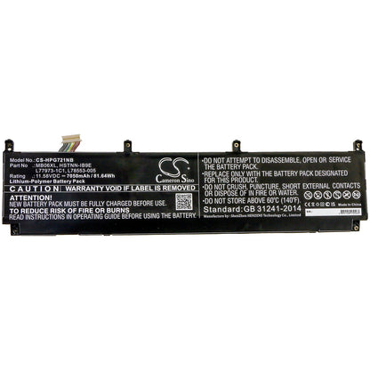 Replacement Battery for HP  ZBook Create G7 – Notebook, Laptop – 7050mAh / 81.64Wh / 11.58V
