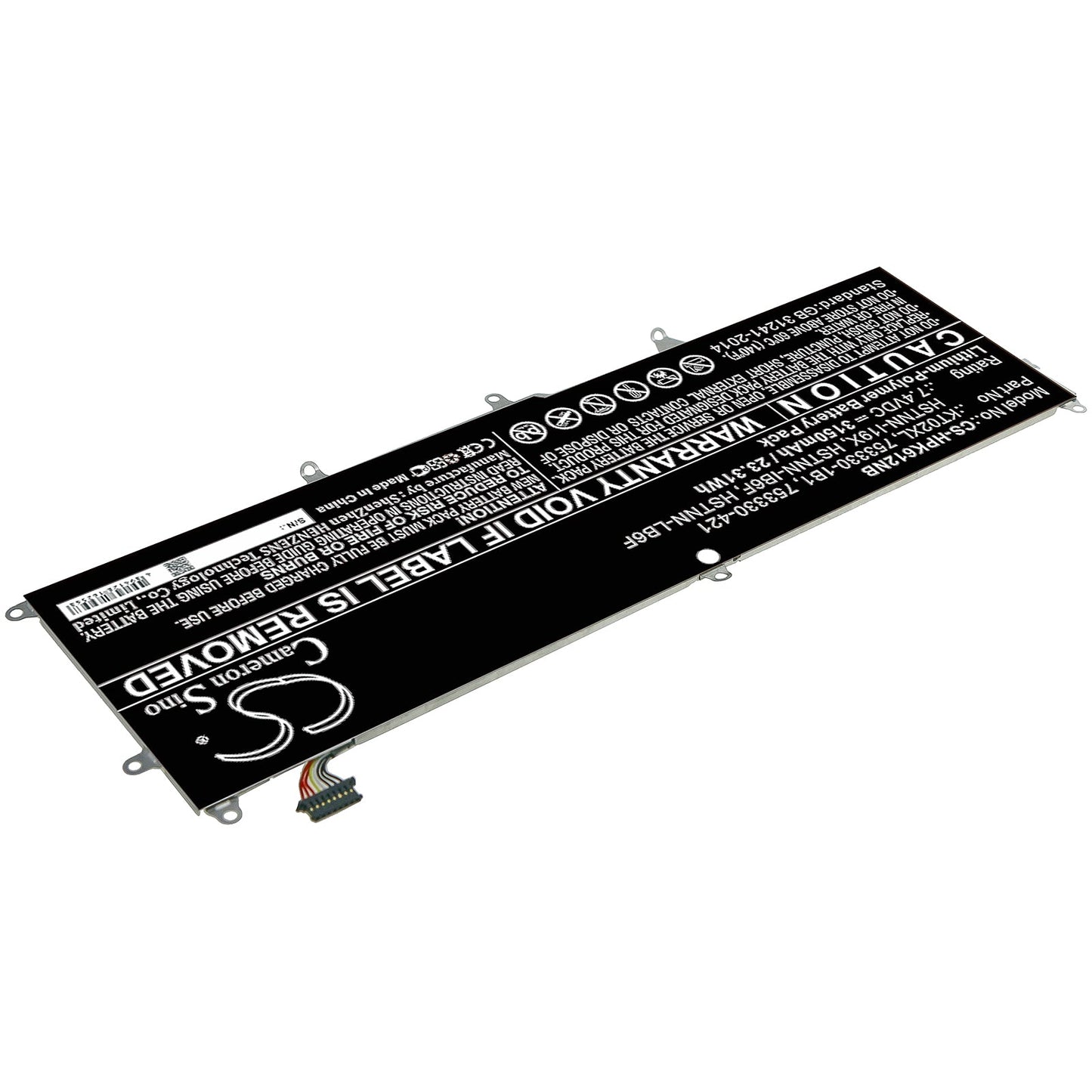 Replacement Battery for HP  Pro X2 612 G1 Keyboard – Notebook, Laptop – 3150mAh / 23.31Wh / 7.4V