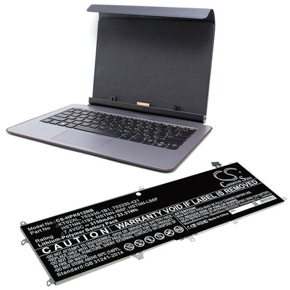 Replacement Battery for HP  Pro X2 612 G1 Keyboard – Notebook, Laptop – 3150mAh / 23.31Wh / 7.4V