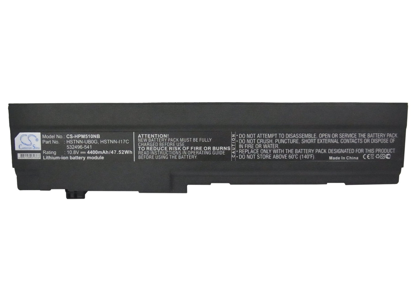 Replacement Battery for HP  Mini 5000 – Notebook, Laptop – 4400mAh / 47.52Wh / 10.8V