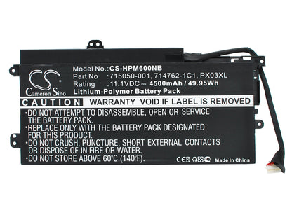 Replacement Battery for HP  Envy 14 – Notebook, Laptop – 4500mAh / 49.95Wh / 11.1V