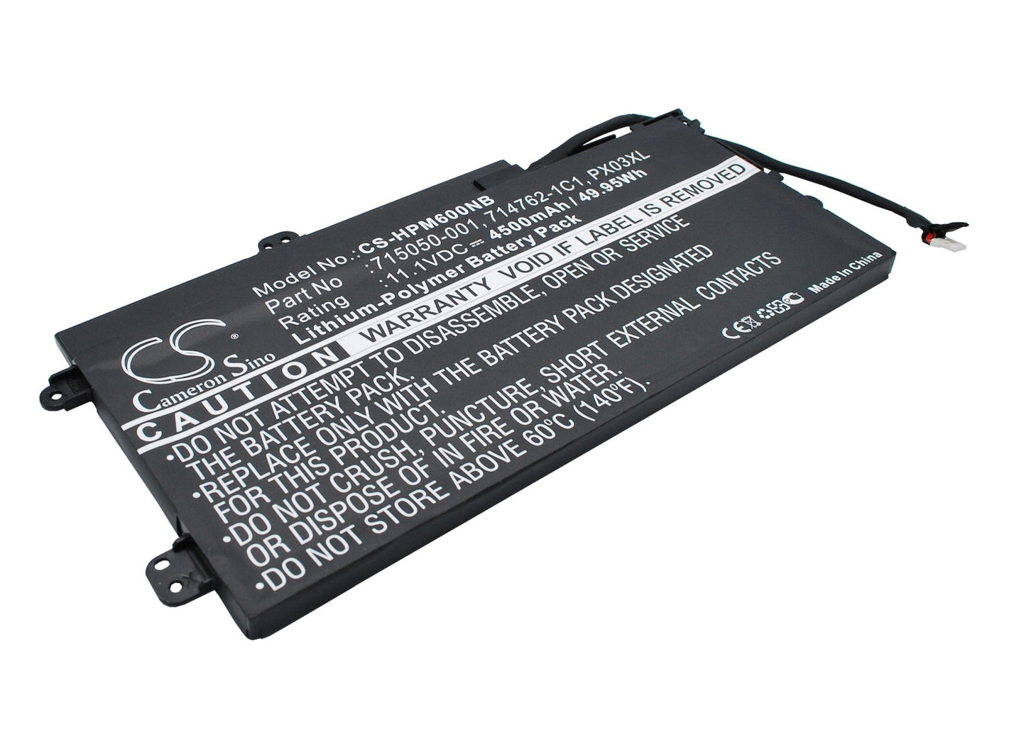 Replacement Battery for HP  Envy 14 – Notebook, Laptop – 4500mAh / 49.95Wh / 11.1V