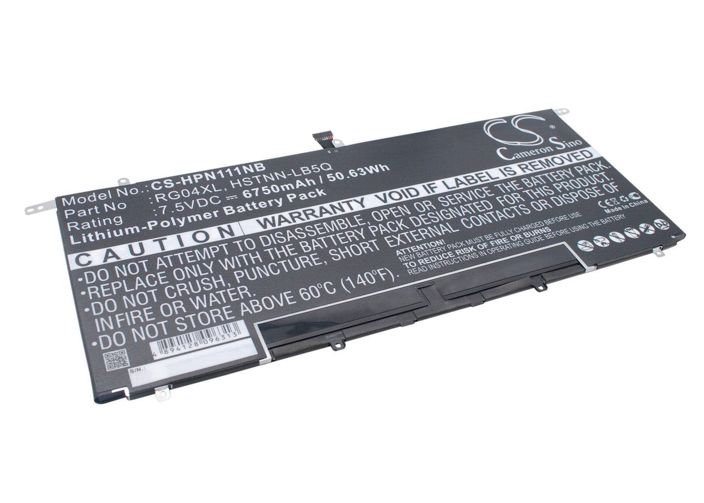 Replacement Battery for HP  Spectre 13 Pro Ultrabook – Notebook, Laptop – 6750mAh / 50.63Wh / 7.5V