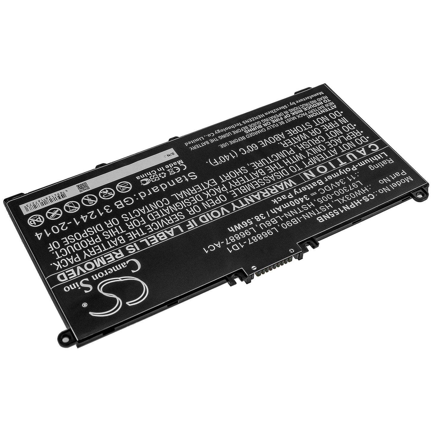 Replacement Battery for HP  Pavilion 15 15-EG0000 – Notebook, Laptop – 3400mAh / 38.56Wh / 11.34V