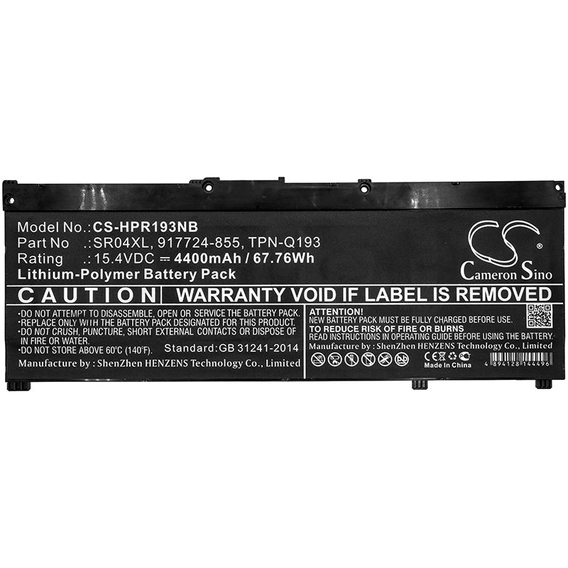 Replacement Battery for HP  15-CE007LA – Notebook, Laptop – 4400mAh / 67.76Wh / 15.4V