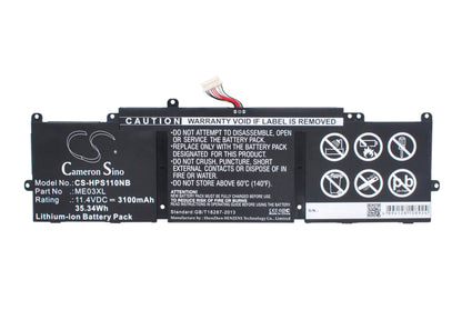 Replacement Battery for HP  11-D001TU – Notebook, Laptop – 3100mAh / 35.34Wh / 11.4V