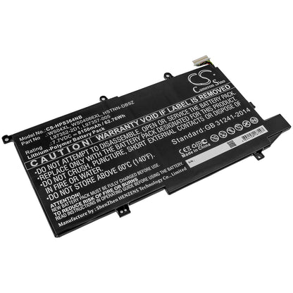 Replacement Battery for HP  Spectre x360 14-ea0002ni – Notebook, Laptop – 8150mAh / 62.76Wh / 7.7V