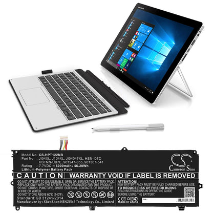 Replacement Battery for HP  Elite X2 1012 G2 – Notebook, Laptop – 6000mAh / 46.20Wh / 7.7V